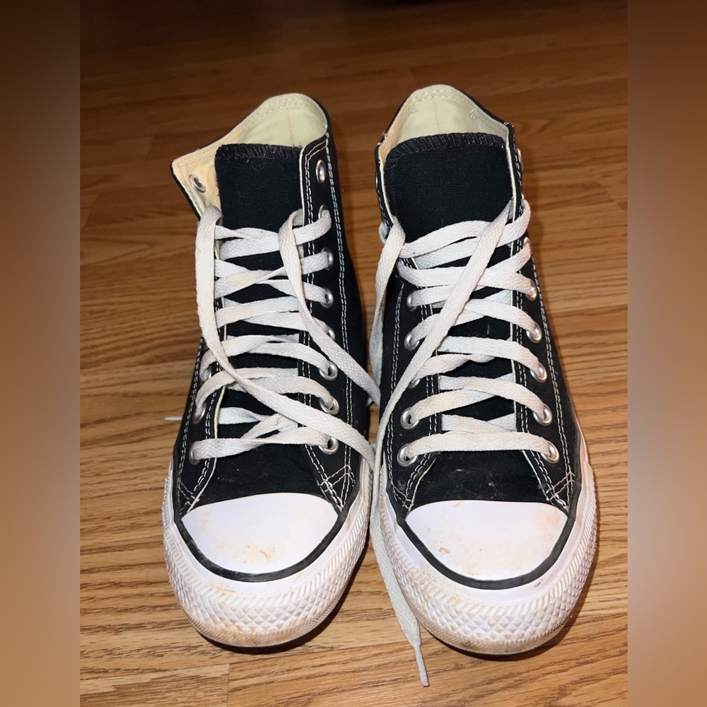 Black all star High top converse shoes